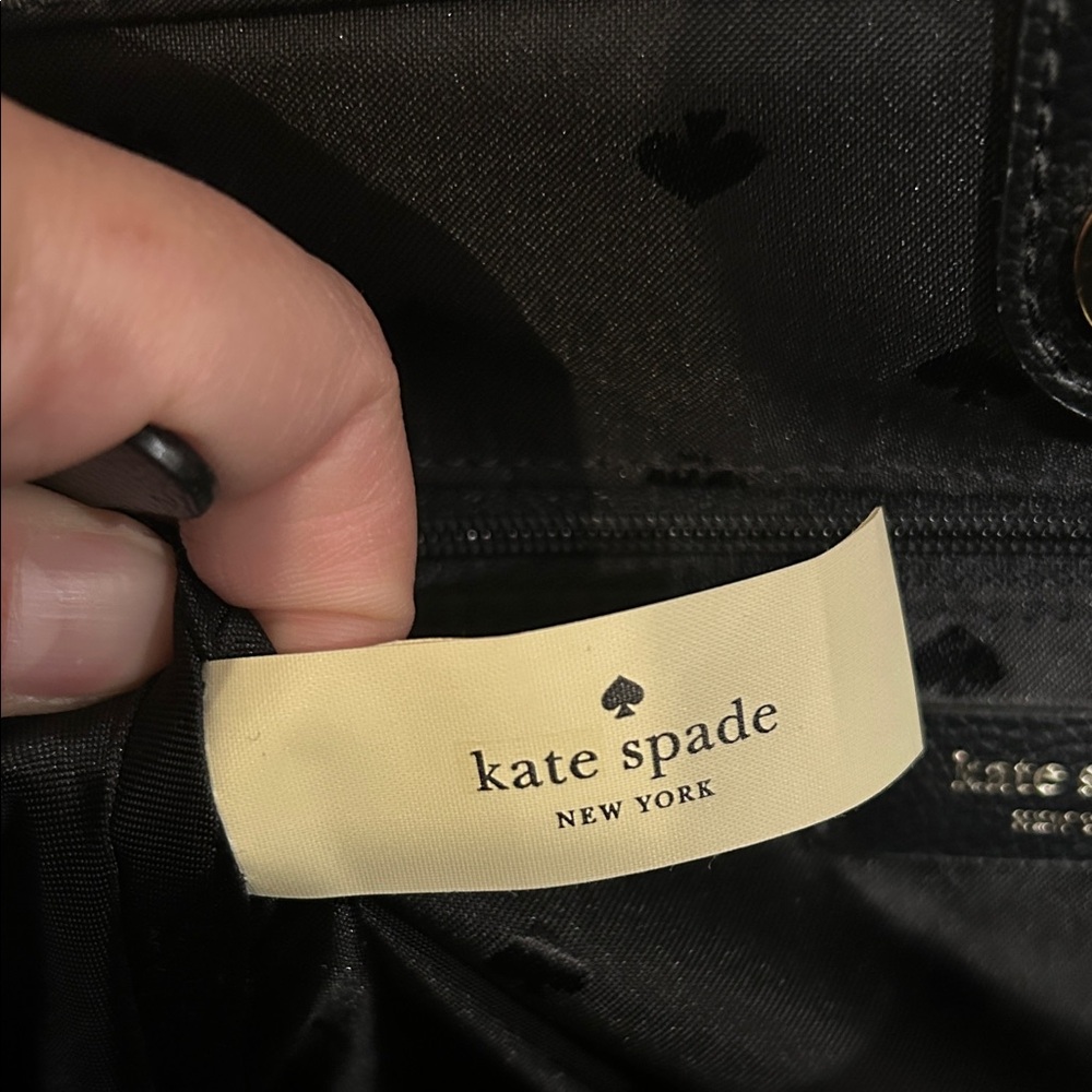 Kate Spade Triple Compartment Nylon Black Tote Bag - Picture 7 of 15